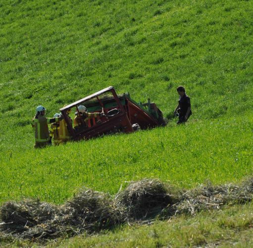 Unfall bei Heuarbeiten